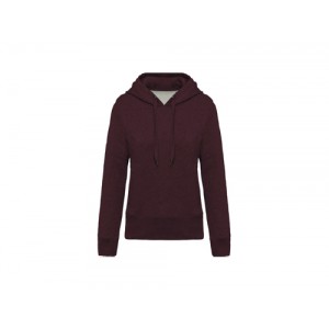 SWEAT SRA CARDADA BOLSO KANGURU BORDEAUX K483